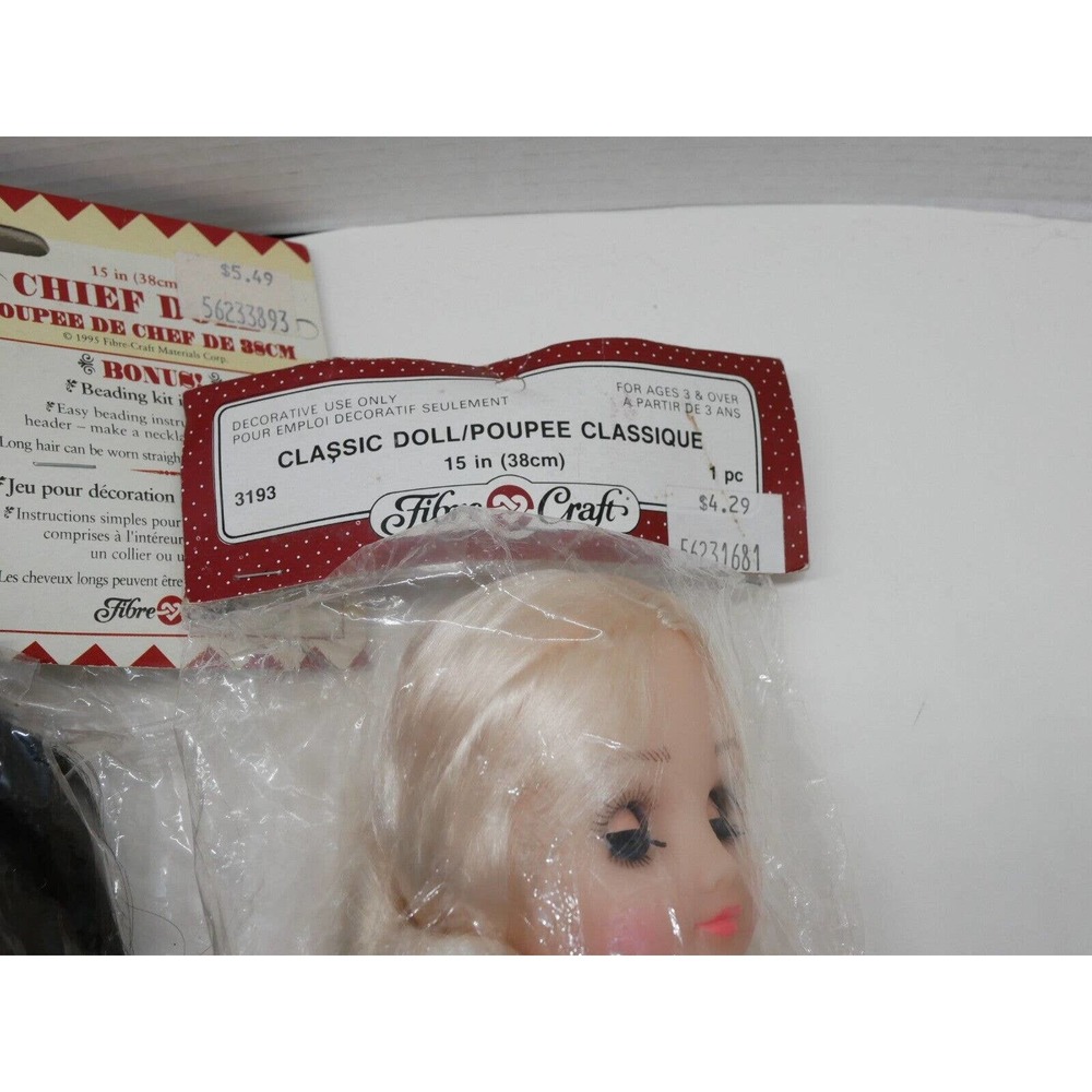 Fibre Craft Doll Lot Of 4 Chief Hollywood Starlet Crochet Pattern Kits - Picture 3 of 14